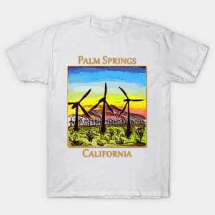 Wind Generators in Palm Springs California T-Shirt